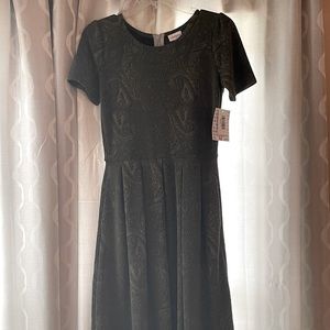 NWT Olive green Lularoe Amelia dress with pockets